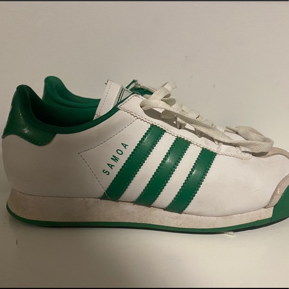 adidas samoa white green